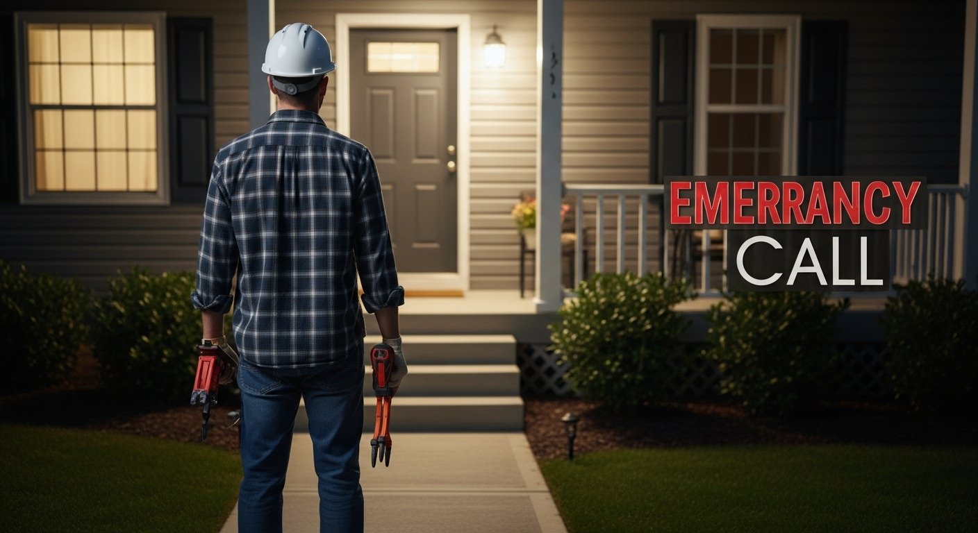 HVAC technician working